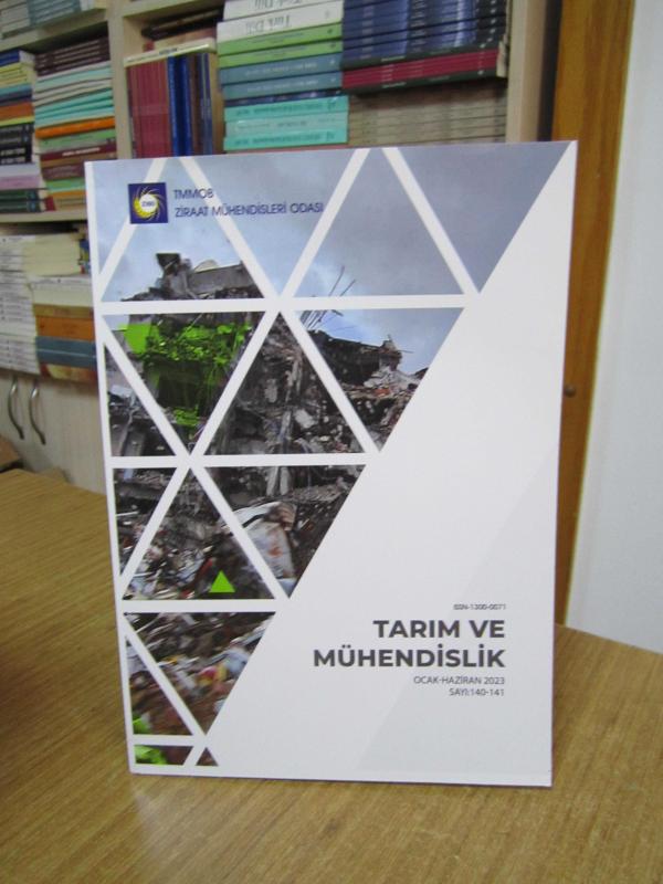 TMMOB Ziraat Mühendisleri Odası TARIM ve MÜHENDİSLİK Dergisi - Sayı 140-141 / Ocak Haziran 2023