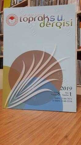 Toprak Gübre ve Su Kaynakları Merkez Araştırma Enstitüsü - Toprak Su Dergisi Cilt 8 Sayı 1 Yıl 2019