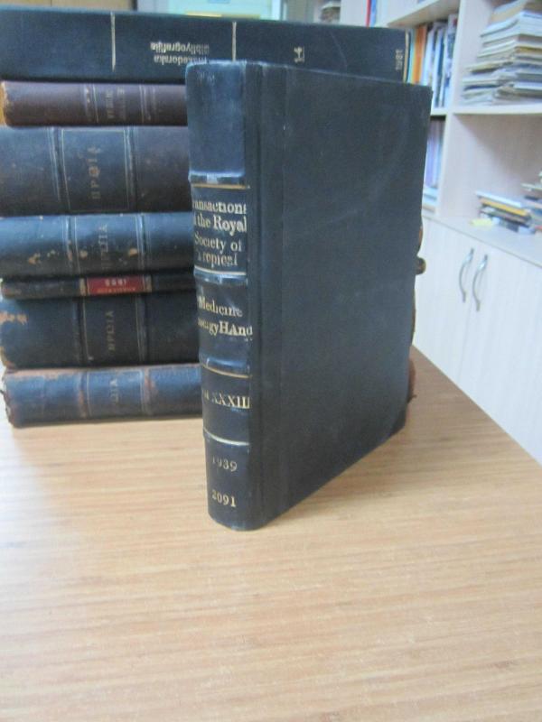 Transactions of the Royal Society of Tropical Medicine and Hygiene - Vol XXXIII - Year 1939
