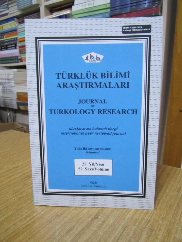 TÜBAR Türklük Bilimi Araştırmaları - 52.Sayı - Güz 2022