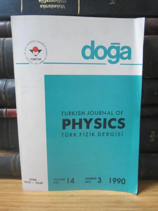 TÜBİTAK - Doğa Bilim Dergisi - Türk Fizik Dergisi - Cilt 14 Sayı 3 - 1990