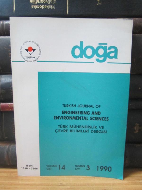 TÜBİTAK - Doğa Bilim Dergisi - Türk Mühendislik ve Çevre Bilimleri Dergisi - Cilt 14 Sayı 2 - 1990