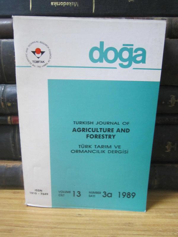 TÜBİTAK - Doğa Bilim Dergisi - Türk Tarım ve Ormancılık Dergisi - Cilt 13 Sayı 3a - 1989
