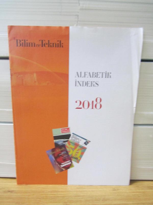 TÜBİTAK Bilim ve Teknik Alfabetik İndeks 2018