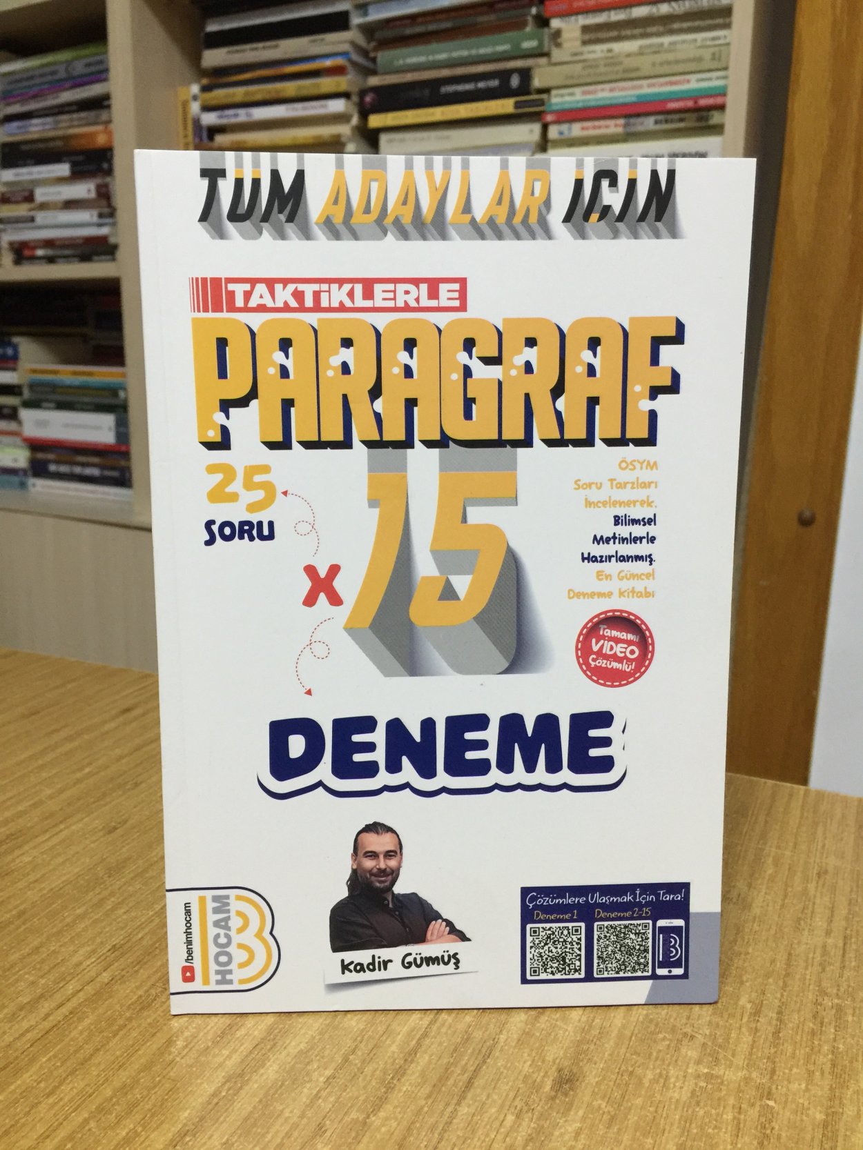 Tüm Adaylar İçin Taktiklerle Paragraf Tamamı Video Çözümlü 15 Deneme Benim Hocam Yayınları