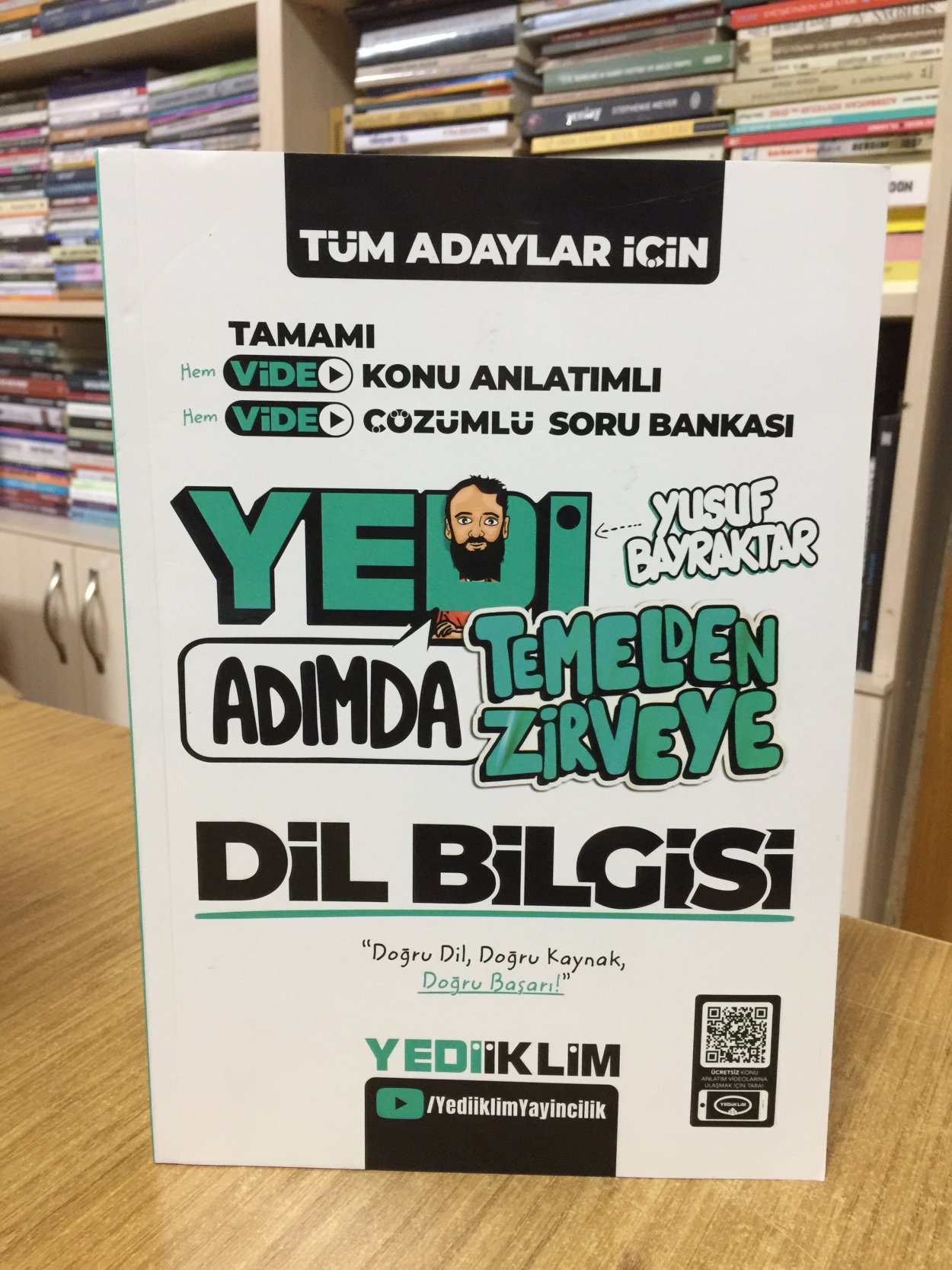 Tüm Adaylar İçin Yedi Adımda Temelden Zirveye Dil Bilgisi Video Konu Anlatımlı Video Çözümlü Soru Bankası Yediiklim Yayınları