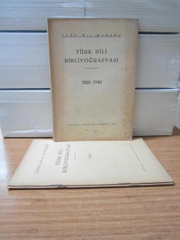 TÜRK DİLİ BİBLİYOĞRAFYASI - 3 SAYI TAKIM (1928-1940 / 1941 / 1942)