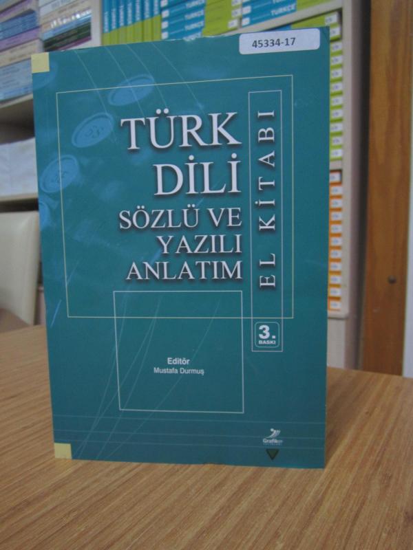 Türk Dili El Kitabı - Sözlü ve Yazılı Anlatım