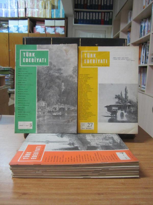 Türk Edebiyatı Aylık Fikir ve Sanat Dergisi -1972'den 1974'e Kadar Yayınlanmış 12 Farklı Sayı Mevcut (Sayılar Açıklamada) - Edebiyat Cemiyeti
