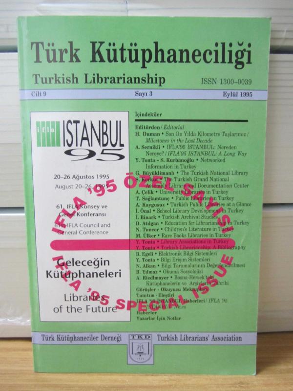 Türk Kütüphaneciliği Dergisi - 11. Cilt - 2. Sayı - Haziran 1997
