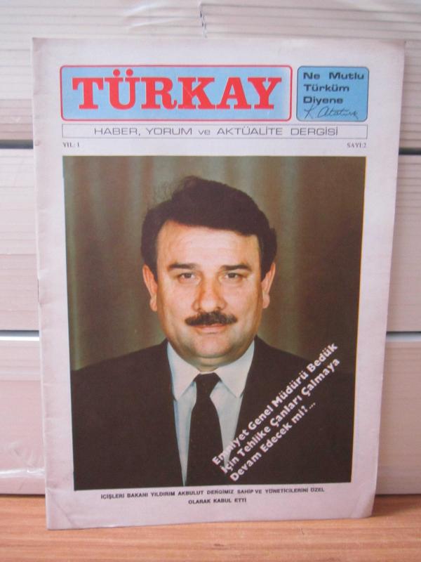 TÜRKAY Haber Yorum ve Aktüalite Dergisi - Yıl 1 - Sayı 2 - Ağustos Eylül 1986