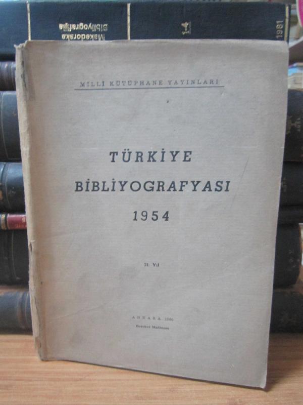 Türkiye Bibliyografyası - 1954