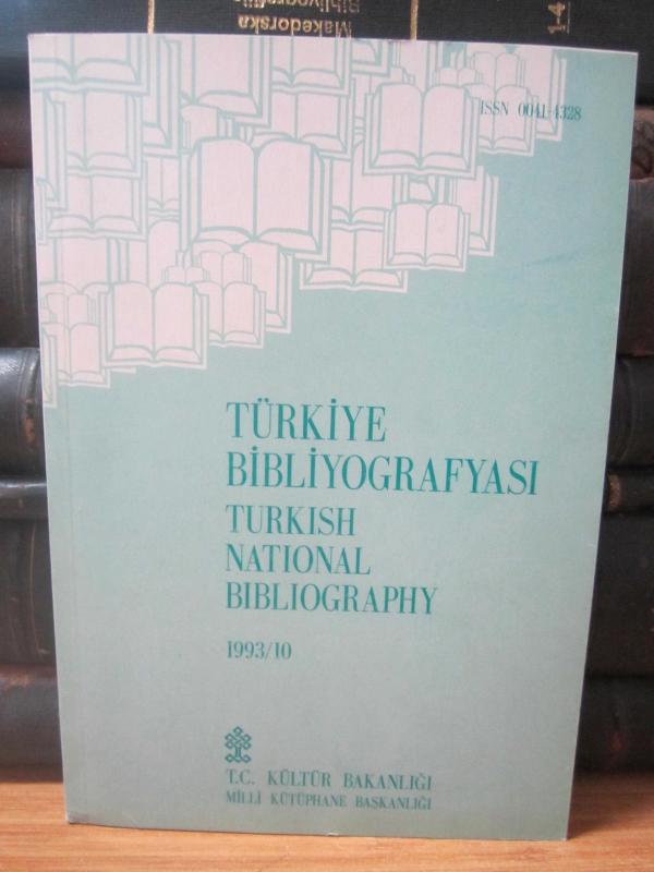 Türkiye Bibliyografyası - 1993/10 - T.C. Kültür Bakanlığı Milli Kütüphane Başkanlığı