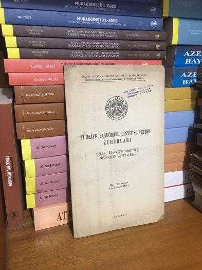 TÜRKİYE TAŞKÖMÜR LİNYİT VE PETROL ZUHURLARI Mart 1956 Durumu (Harita)