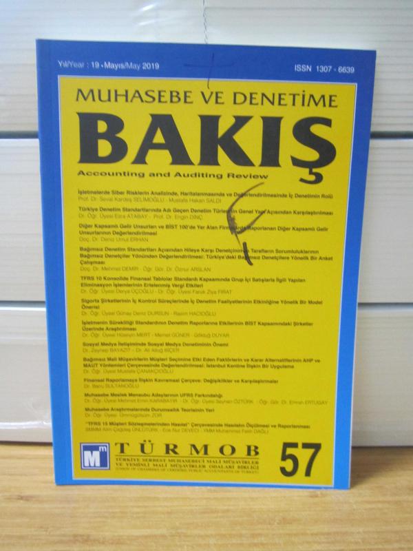 TÜRMOB Muhasebe ve Denetime Bakış Sayı 57 - Mayıs 2019