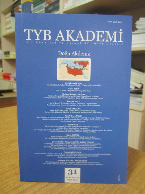 TYB AKADEMİ Dil Edebiyat ve Sosyal Bilimler Dergisi - Sayı 31 - Ocak 2021