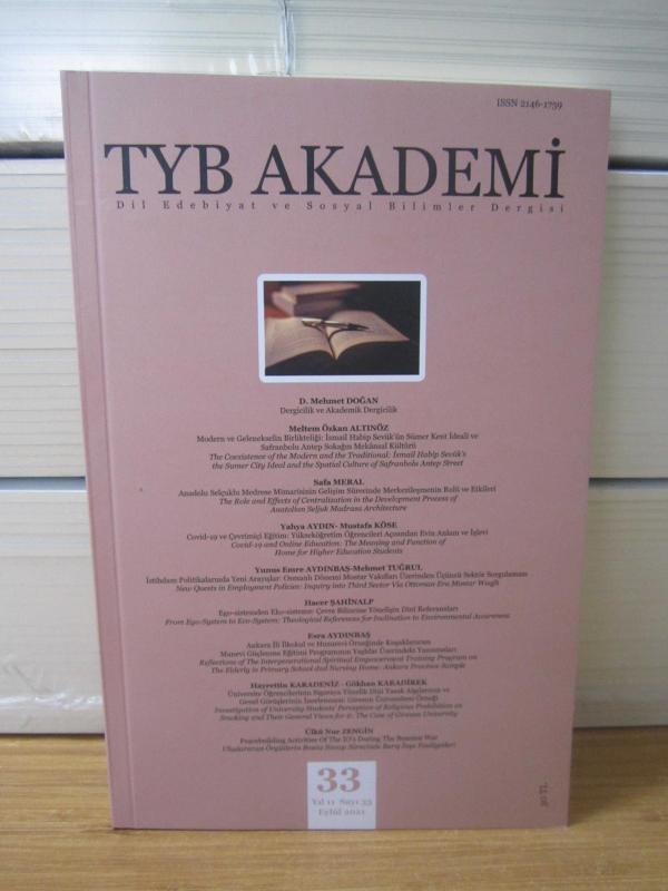 TYB AKADEMİ Dil Edebiyat ve Sosyal Bilimler Dergisi - Sayı 33 - Eylül 2021