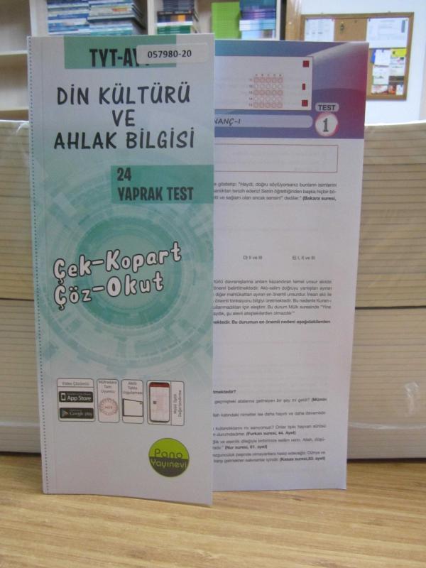 TYT - AYT Din Kültürü ve Ahlak Bilgisi - 24 Yaprak Test - Müfreta Tam Uyumlu