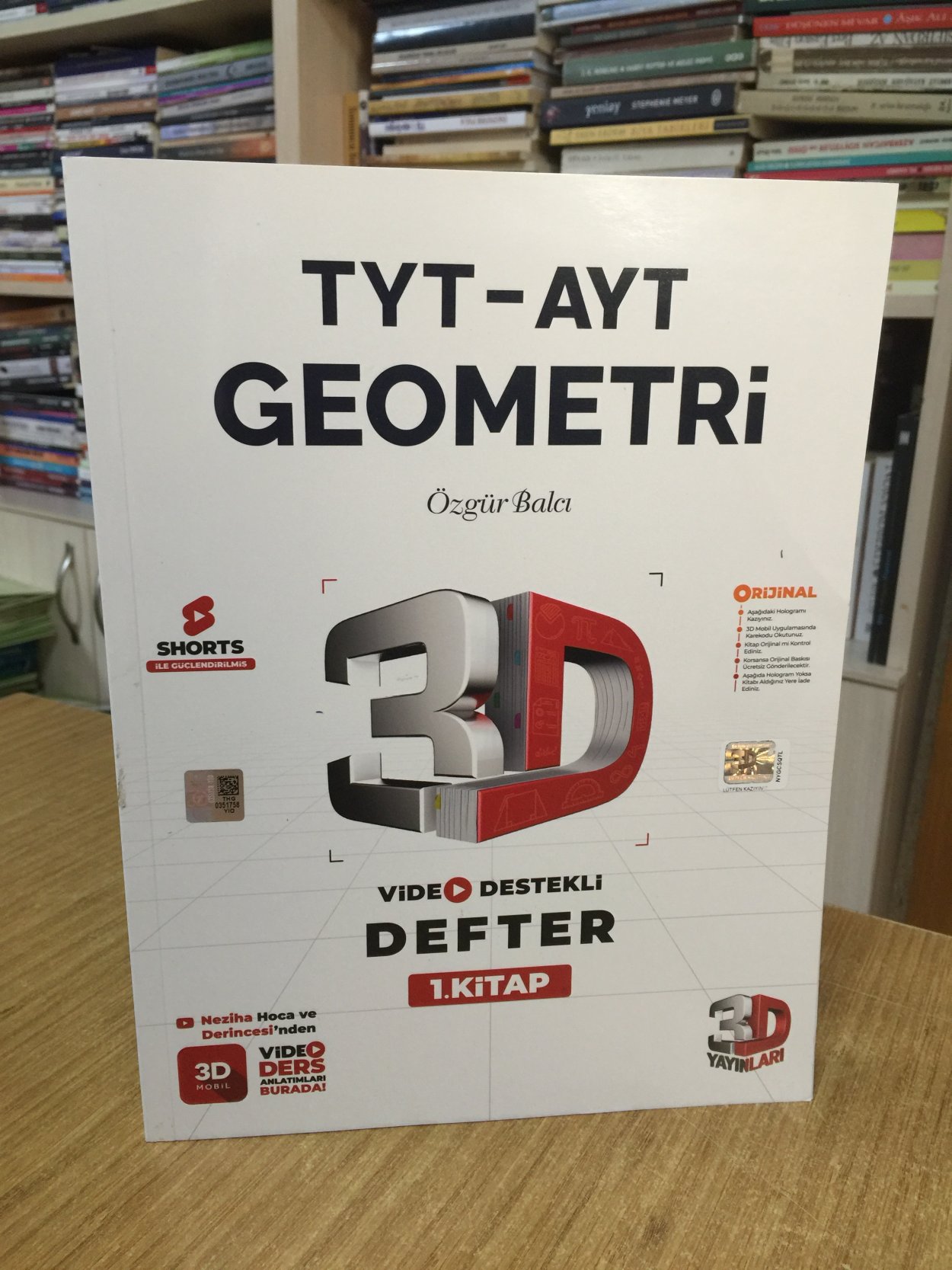 TYT AYT Geometri Video Destekli Defter 1. Kitap 3D Yayınları