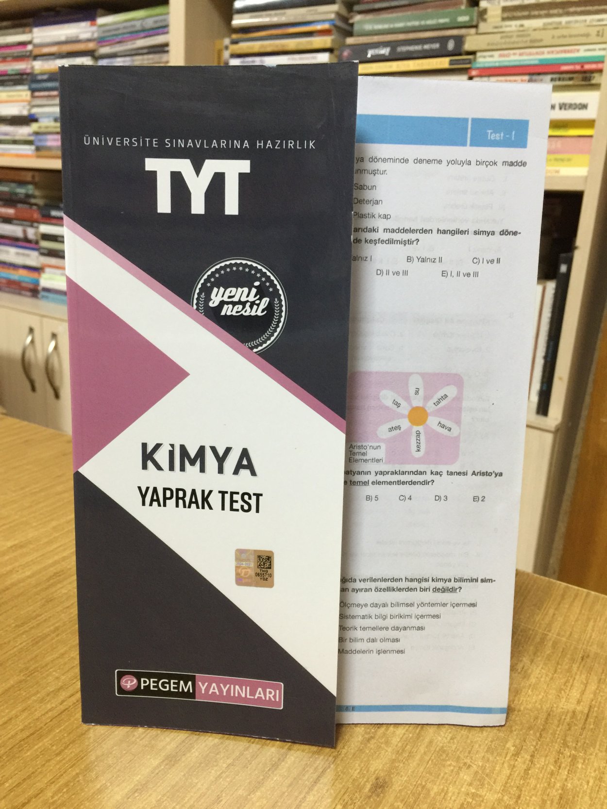 TYT Kimya Yaprak Test Pegem Yayınları