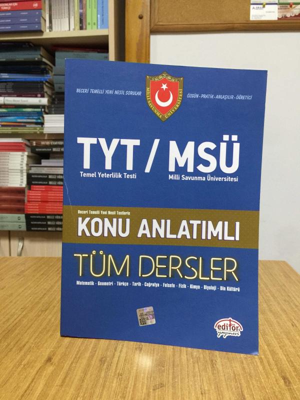 TYT MSÜ Tüm Dersler Konu Anlatımlı Editör Yayınları