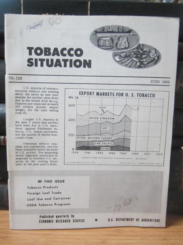 U.S. Department of Agriculture - Economic Research Service - Tobacco Situation - TS 128 - June 1969