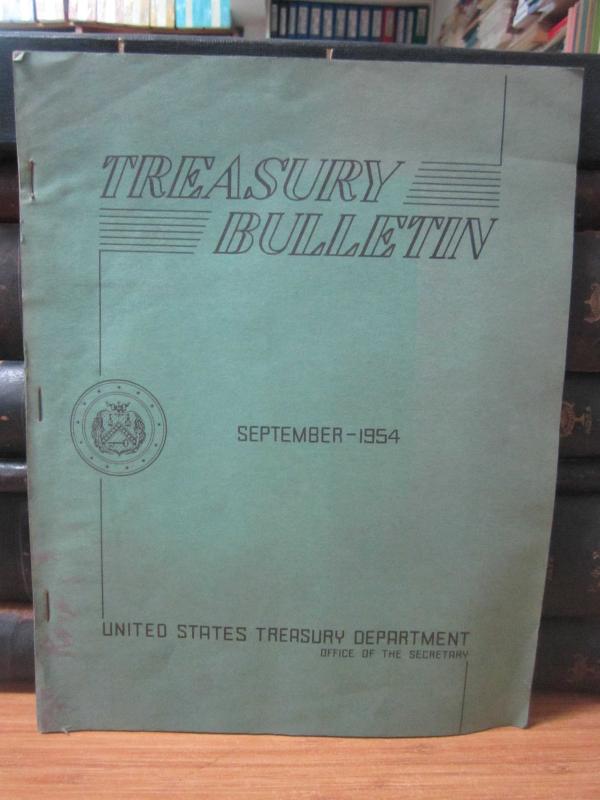 U.S. Treasury Department - Treasury Bulletin - September 1954