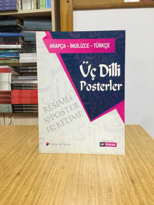 Üç Dilli Posterler Arapça İngilizce Türkçe DDY Yayınları
