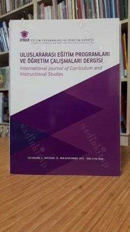 Uluslararası Eğitim Programları ve Öğretim Çalışmaları Dergisi - Cilt: 5 Sayı: 10 Yıl 2015