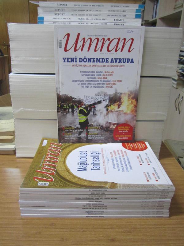 UMRAN Dergisi - 2019 Yılı Tüm Sayılar TAKIM (293-304 ve Arası 12 Sayı Mevcut)