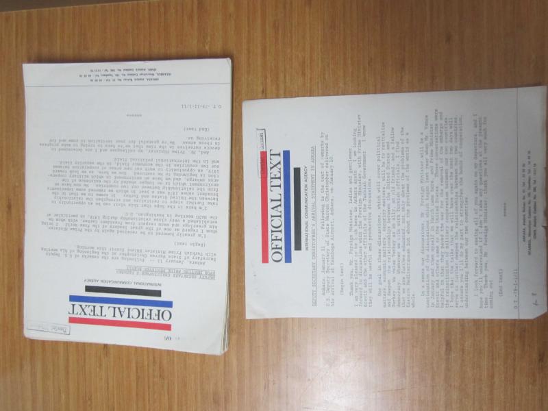 United States Information Service Official Text - 38 Issues - 1979