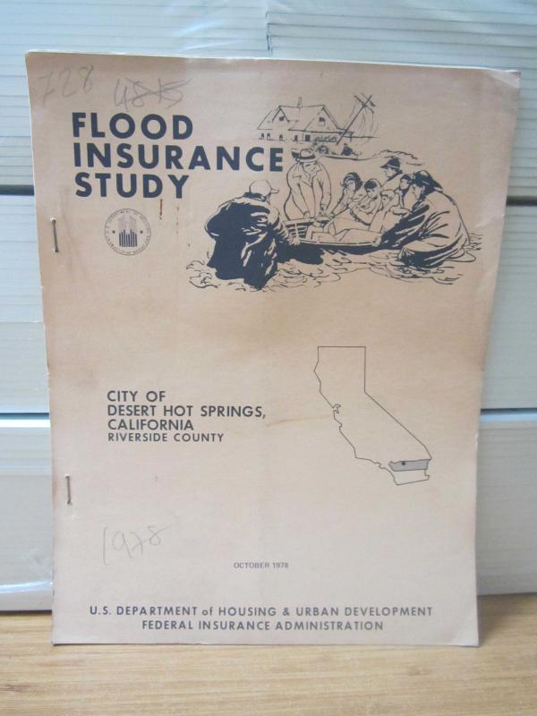 US Department of Housing & Urban Development - Flood Insurance Study - City of Desert Hot Springs, California Riverside County - October 1978