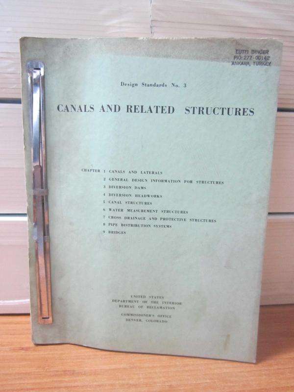 US Department of The Interior Bureau of Reclamation - Design Standards No 3 - Canals and Related Structures