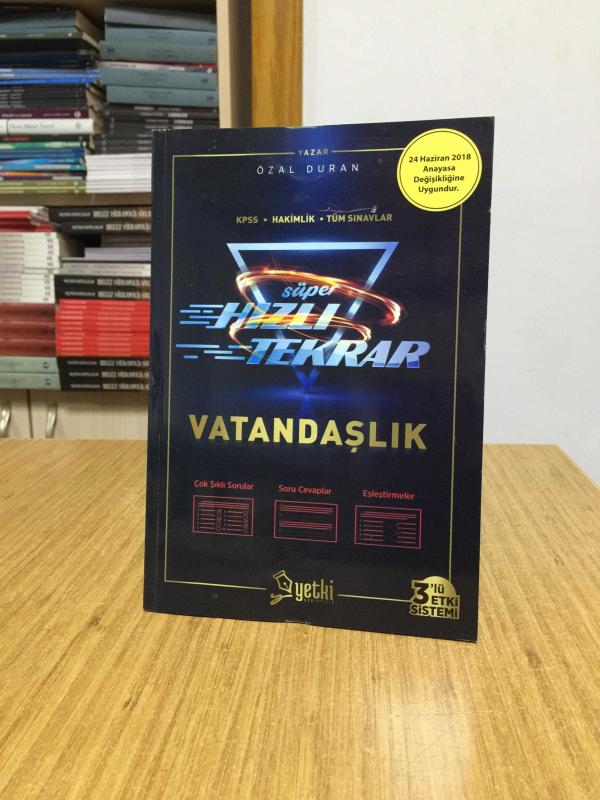 Vatandaşlık Süper Hızlı Tekrar 2018 Yetki Yayıncılık