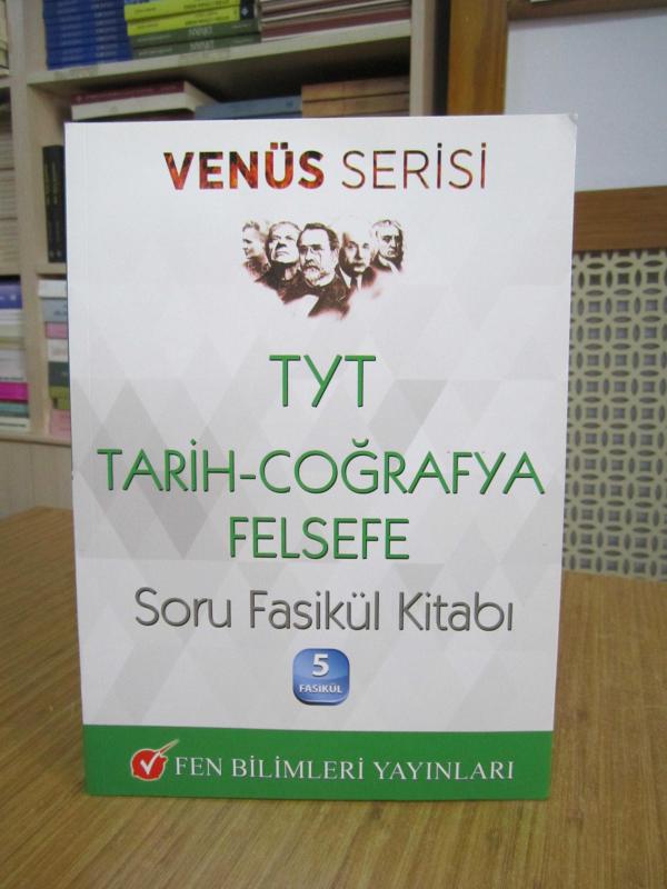Venüs Serisi TYT Tarih Coğrafya Felsefe Soru Fasikül Kitabı 5 Fasikül / Fen Bilimleri Yayınları