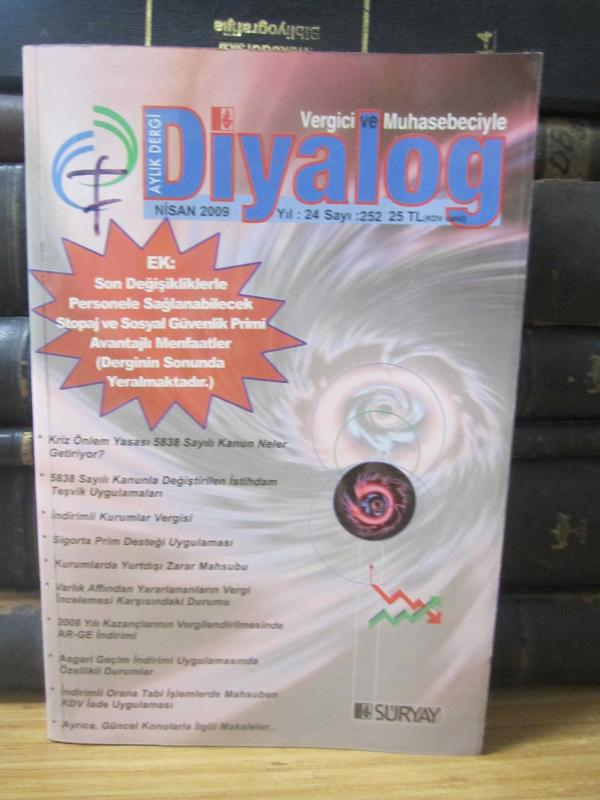 Vergici ve Muhasebeciyle Diyalog Dergisi - Nisan 2009 - Yıl 24 Sayı 252