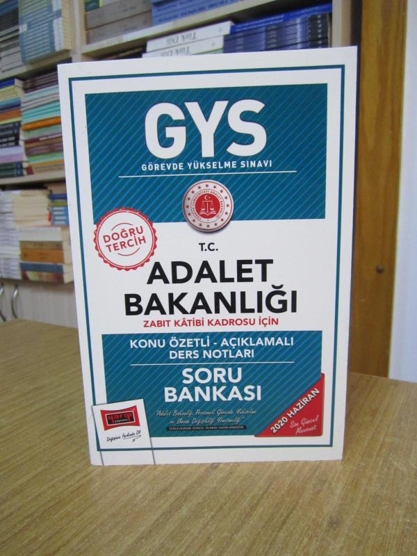 Yargı Yayınevi GYS T.C. Adalet Bakanlığı Zabıt Katibi Kadrosu için Konu Özetli Açıklamalı Ders Notları SORU BANKASI 2020 Haziran