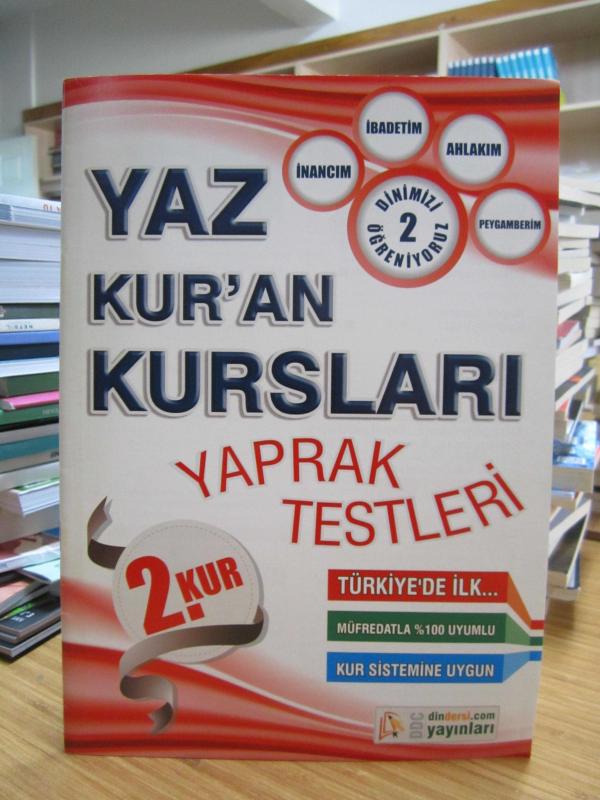 Yaz Kuran Kursları 2.Kur Yaprak Testleri