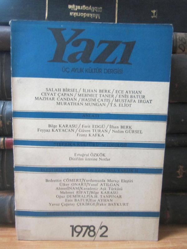Yazı Üç Aylık Kültür Dergisi - 1978 - Sayı 2