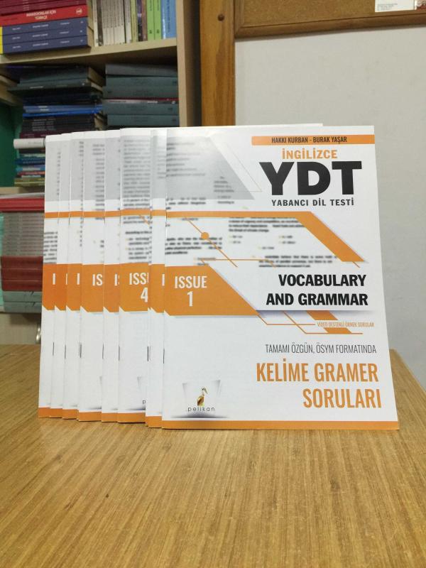 YDT İngilizce Vocabulary and Grammar Issue 1-10 Pelikan Yayınları (10 Adet Fasikül Set)