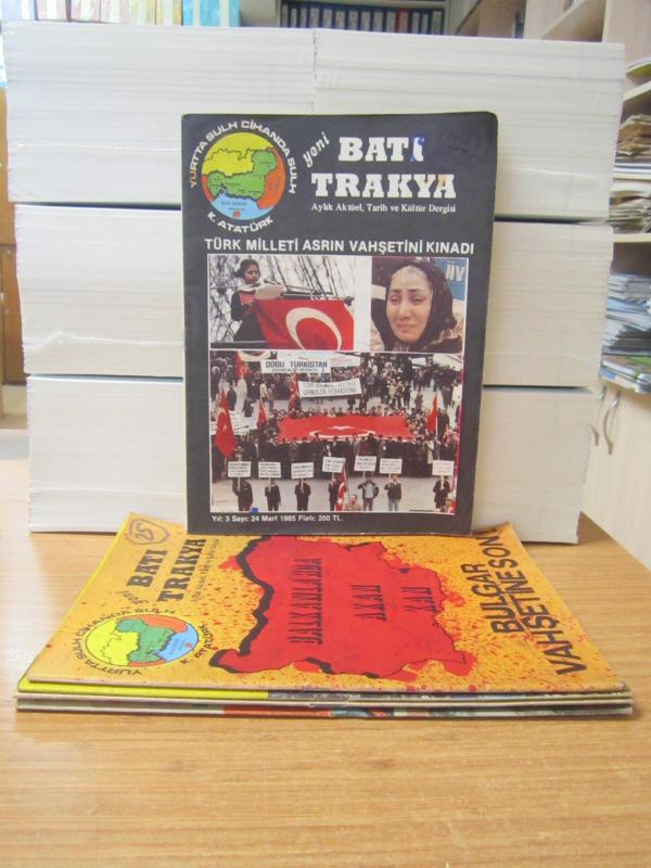 Yeni Batı Trakya Dergisi - 1985 Yılı 5 Farklı Sayı TAKIM (Sayılar: 24-25-30-32-33)