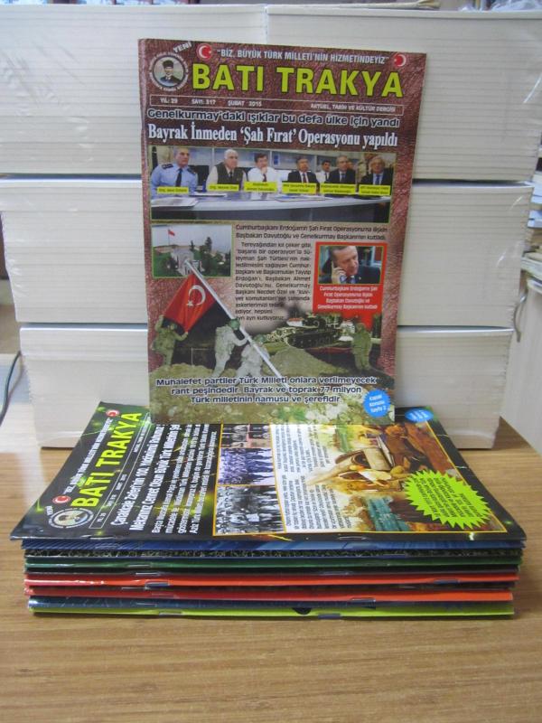 Yeni Batı Trakya Dergisi - Ocak-Aralık 2019 Yılı Tüm Sayılar TAKIM (Sayılar: 364-375 ve Arası Mevcut)
