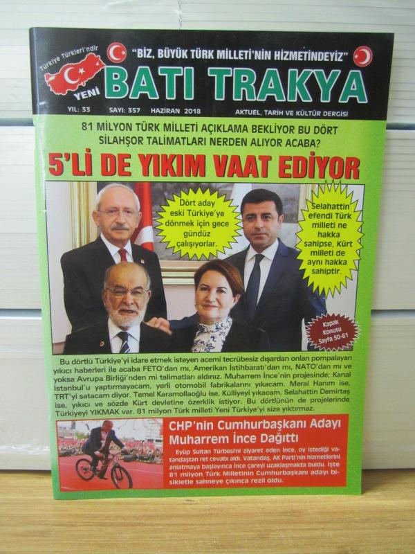 Yeni Batı Trakya Dergisi - Sayı 363 - Aralık 2018