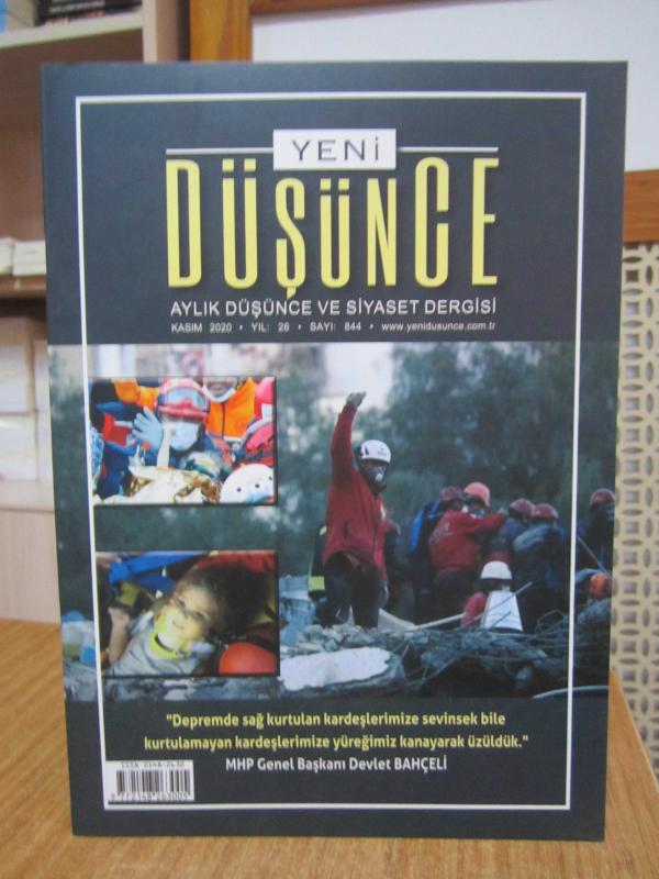 YENİ DÜŞÜNCE DERGİSİ - Sayı 844 - Kasım 2020