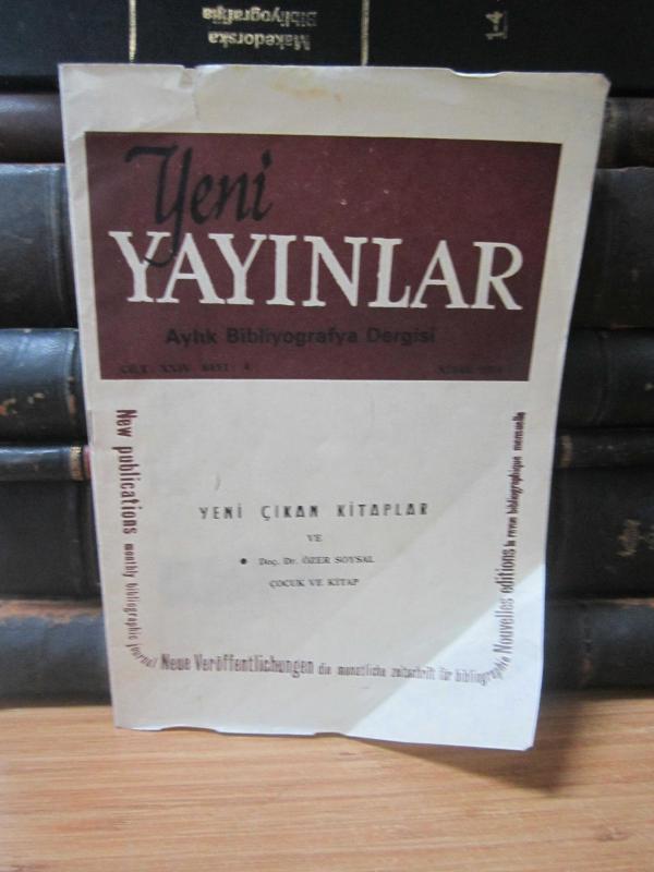 Yeni Yayınlar Aylık Bibliyografya Dergisi - Cilt 24 Sayı 4 - Nisan 1979