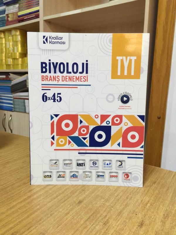 YKS TYT Biyoloji 6x45 Branş Deneme Video Çözümlü Krallar Karması