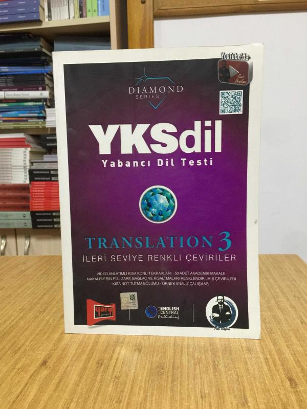YKSDİL Yabancı Dil Testi Translation 3 İleri Seviye Renkli Çeviriler Yargı Yayınları