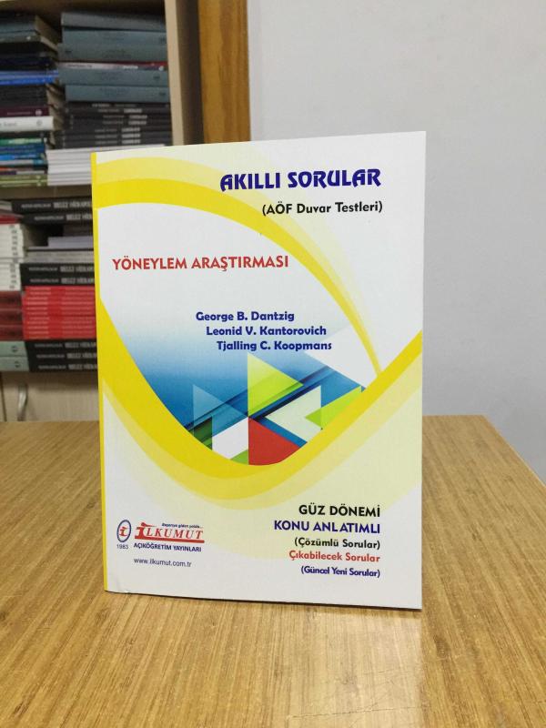 Yöneylem Araştırması Akıllı Sorular AÖF Duvar Testleri / İlkumut Açıköğretim Yayınları