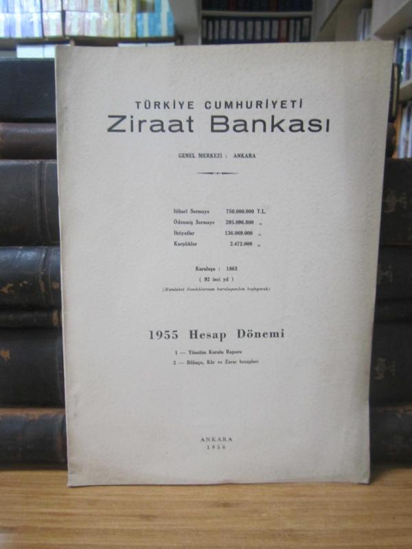 Ziraat Bankası 1955 Hesap Dönemi